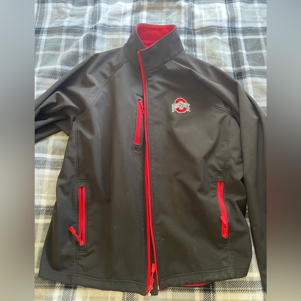 Ohio State Scarlet & Gray Authentic Apparel XL Lightweight Team Jacket